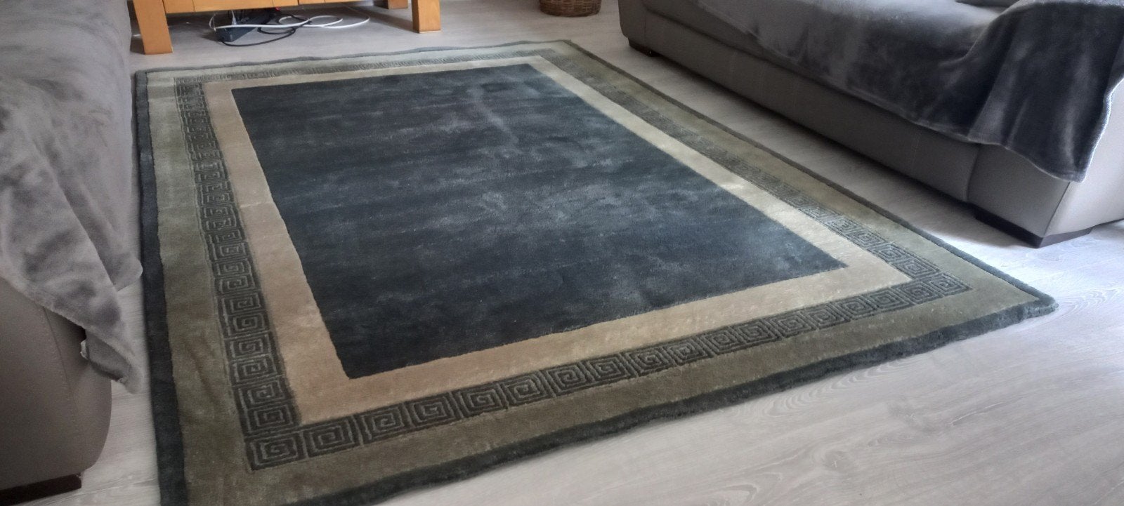Mat - Vloerkleden - Tapijt, Maison & Meubles, Enlèvement, Comme neuf, Bleu, Rectangulaire