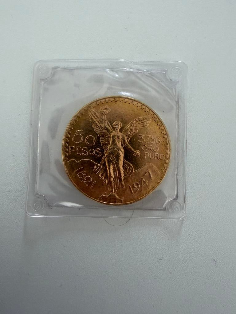 50 pesos goud, Ophalen of Verzenden, Goud