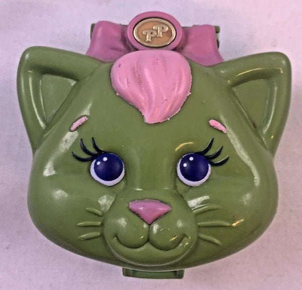 Bluebird Toys Polly Pocket Vintage Cuddly Kitty doos 1993, Verzamelen, Verzenden, Zo goed als nieuw, Pop