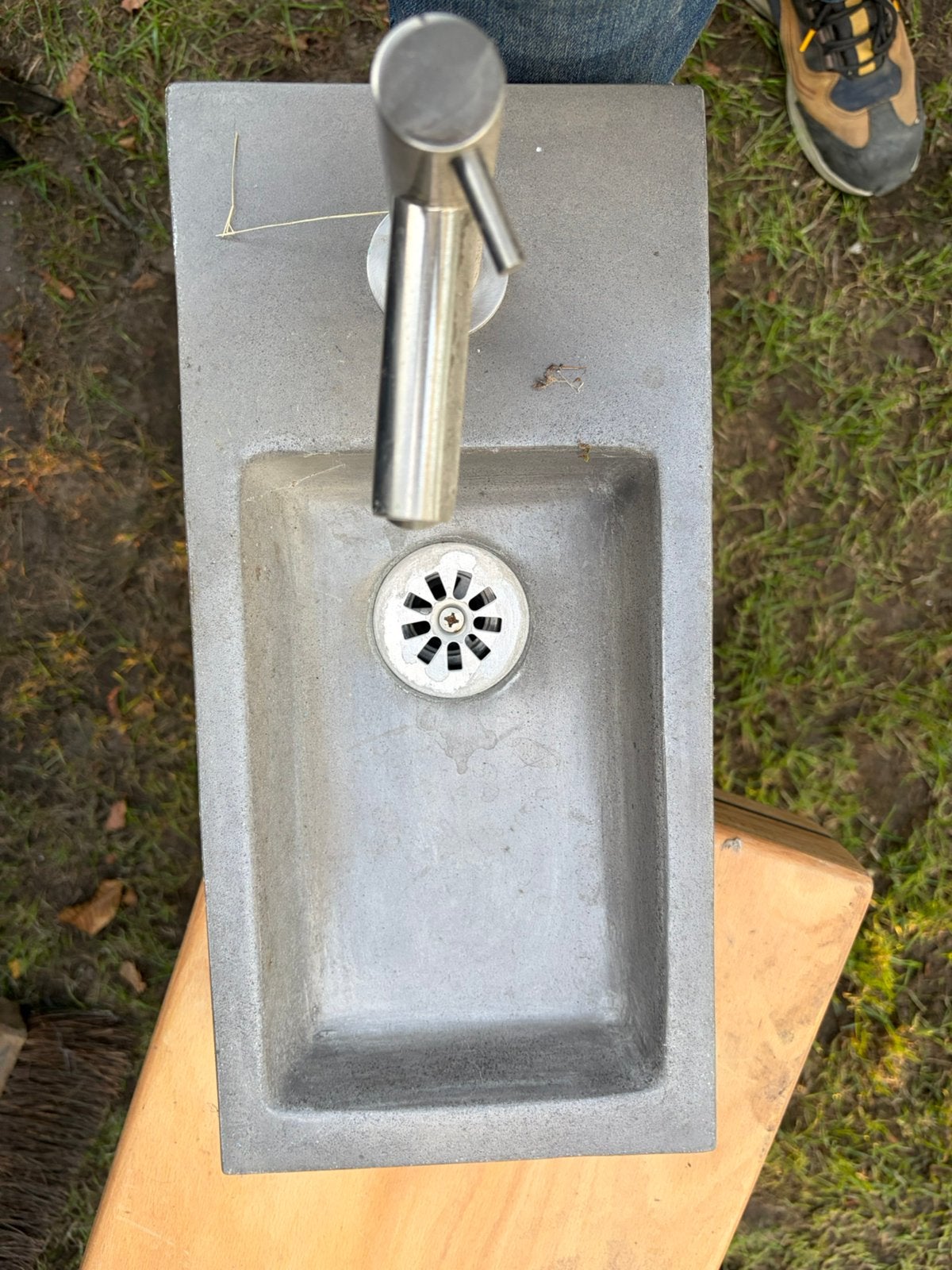 Lavabo toilette, Ophalen, Zo goed als nieuw, Grijs