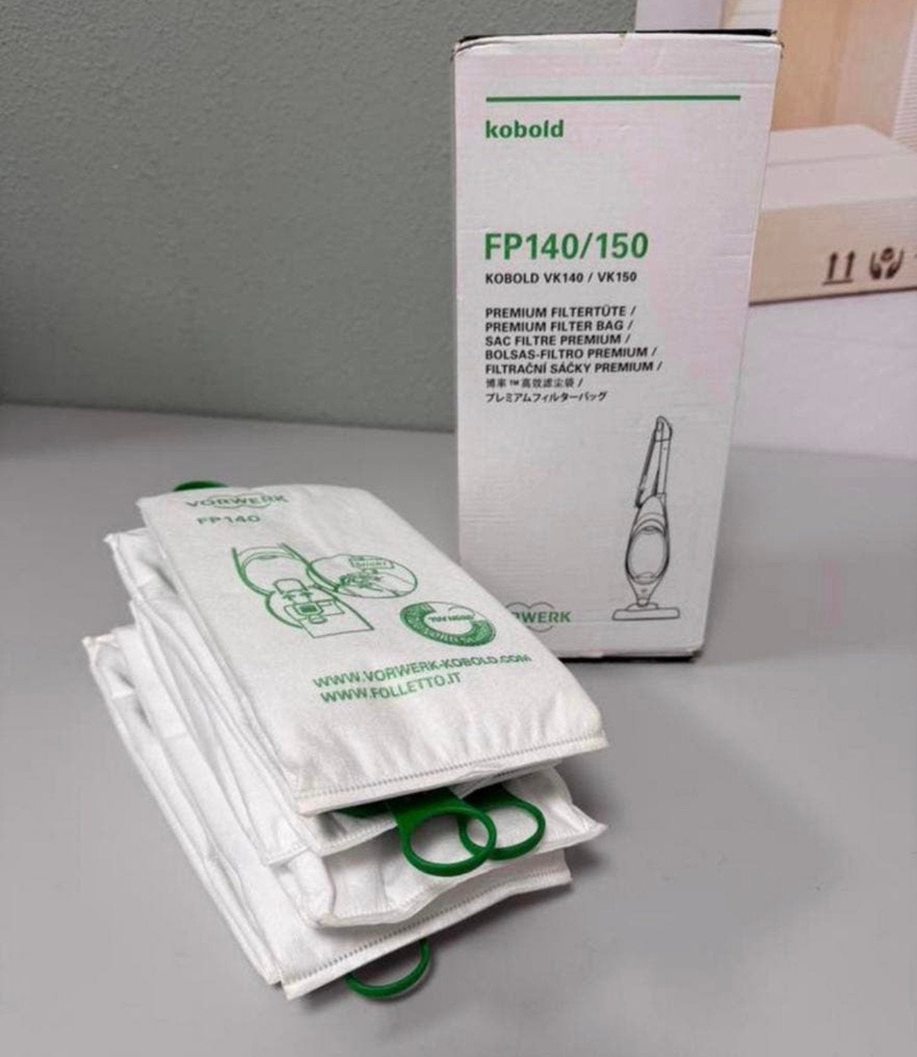 Sacs d'aspirateur Vorwerk Kobold FP140 FP150 originaux neufs, Enlèvement ou Envoi