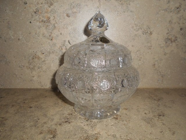 Belle bonbonière - Cristal de Bohême, Enlèvement ou Envoi