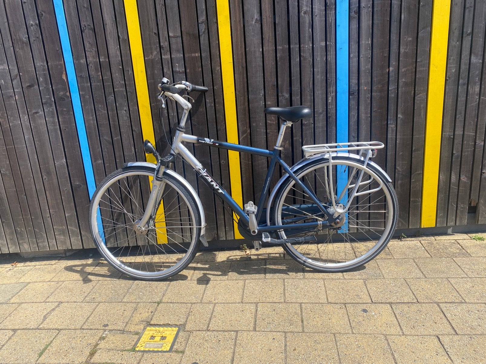 Heren Fiets Giant, Fietsen en Brommers, Ophalen, Zo goed als nieuw