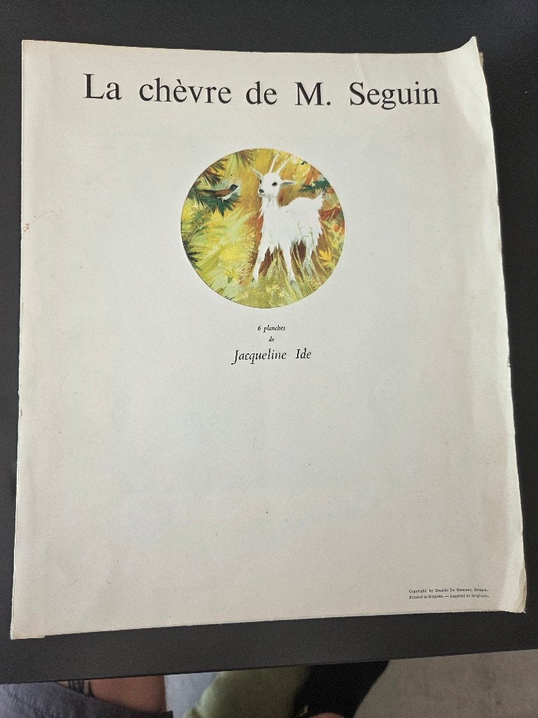 Complete map "La chèvre de M. Seguin" (1956)- Jacqueline Ide, Ophalen of Verzenden