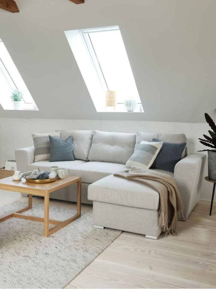 Canapé convertible beige, Maison & Meubles, Trois personnes, 150 cm ou plus, Banc d'angle, 200 à 250 cm