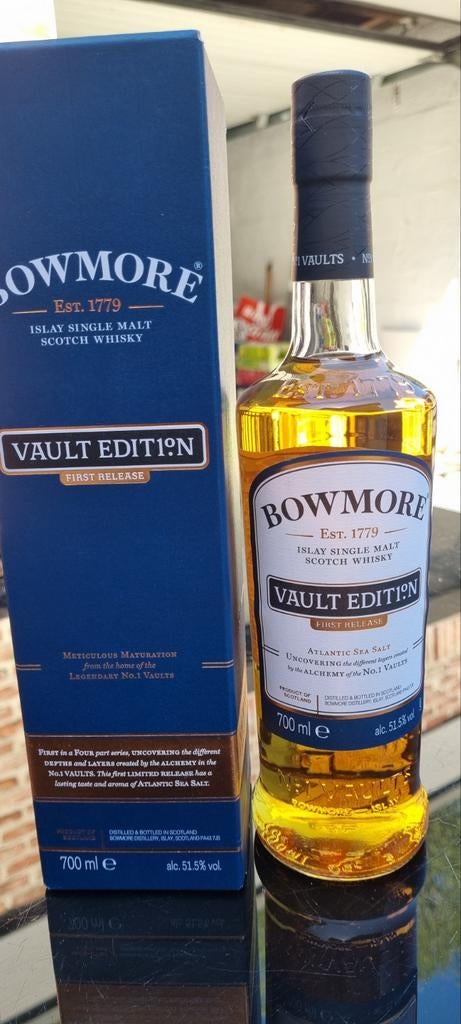 Première version de l'édition Bowmore Vaults, Enlèvement ou Envoi