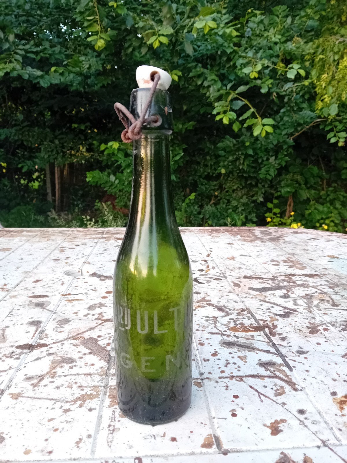 Oude vintage bierfles brouwerij Ultra Gent, Verzamelen, Biermerken, Ophalen of Verzenden
