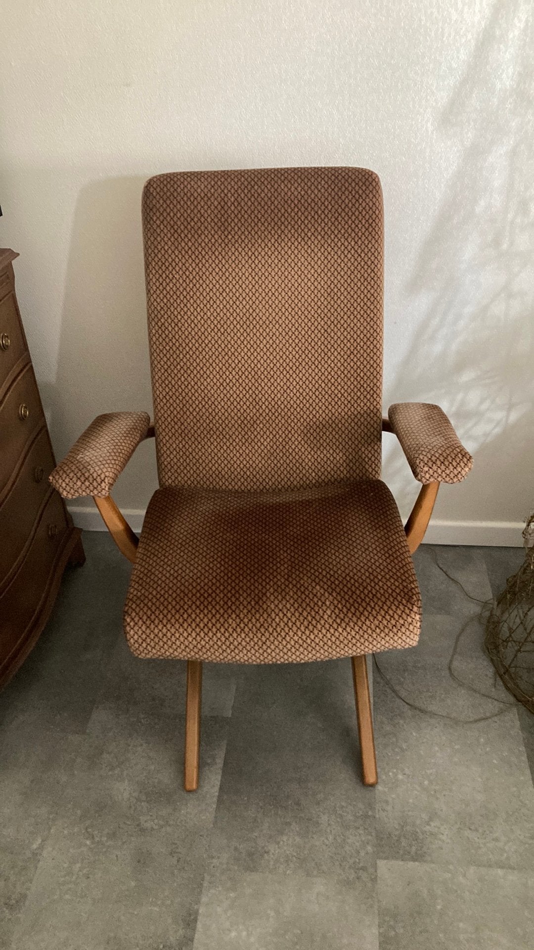 Kleine fauteuil, Huis en Inrichting, Ophalen, Zo goed als nieuw, Stof