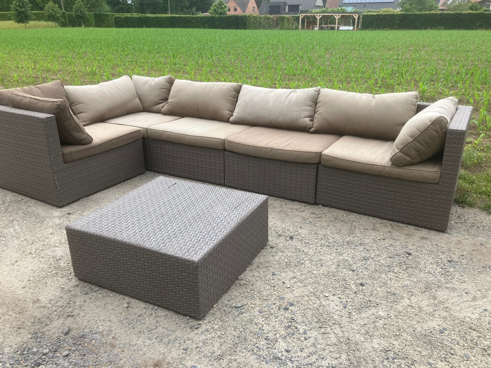 Loungeset groot model, Ophalen, Zo goed als nieuw, Loungeset