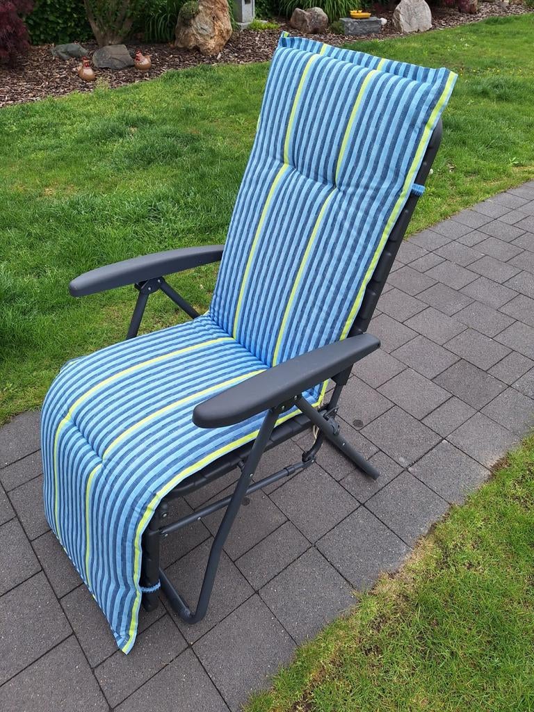Relax tuinstoel, zuiver kussen., Tuin en Terras, Ligbedden, Ophalen