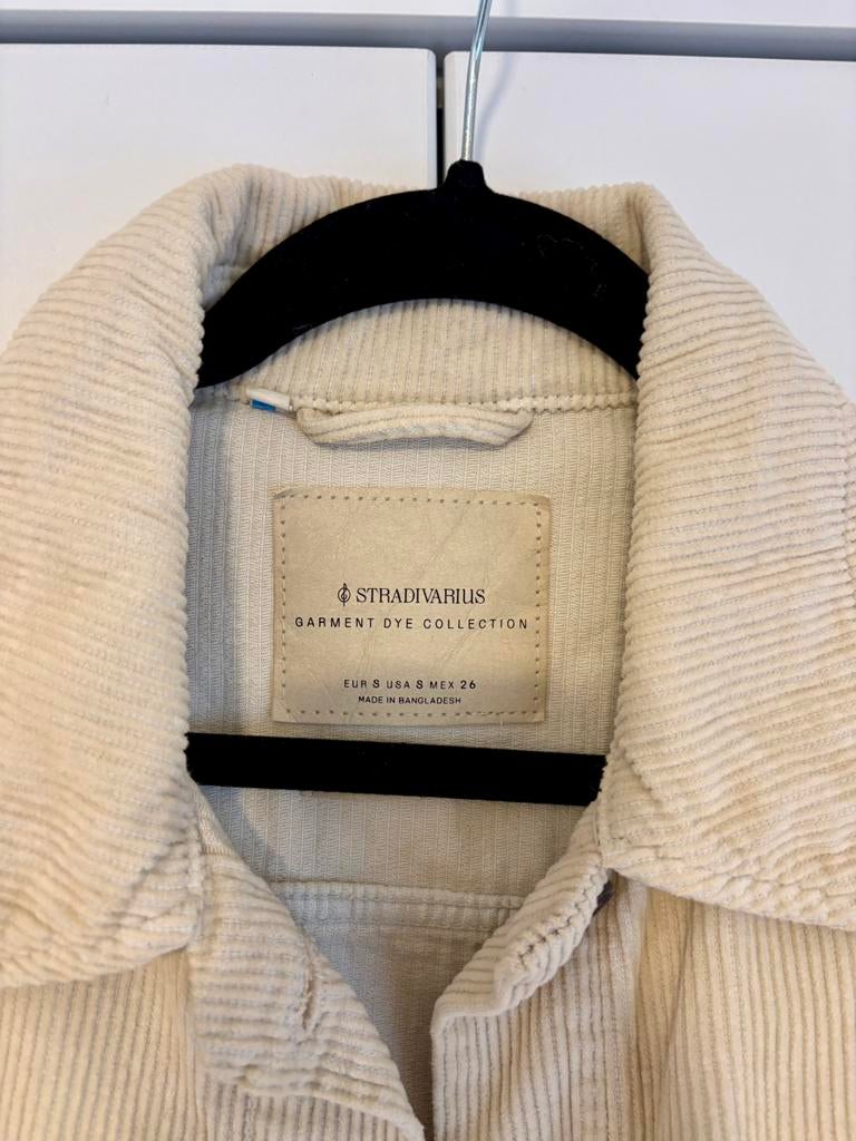 Overhemd-Jasje in corduroy, beige, S, Ophalen, Zo goed als nieuw, Maat 36 (S), Beige