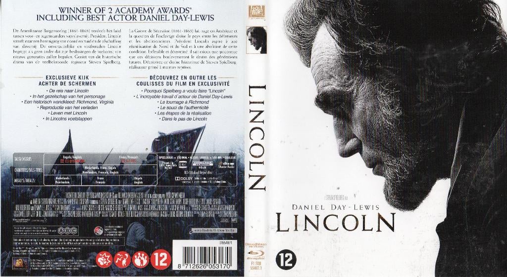lincoln (blu-ray) nieuw, Cd's en Dvd's, Blu-ray, Zo goed als nieuw, Drama, Ophalen of Verzenden