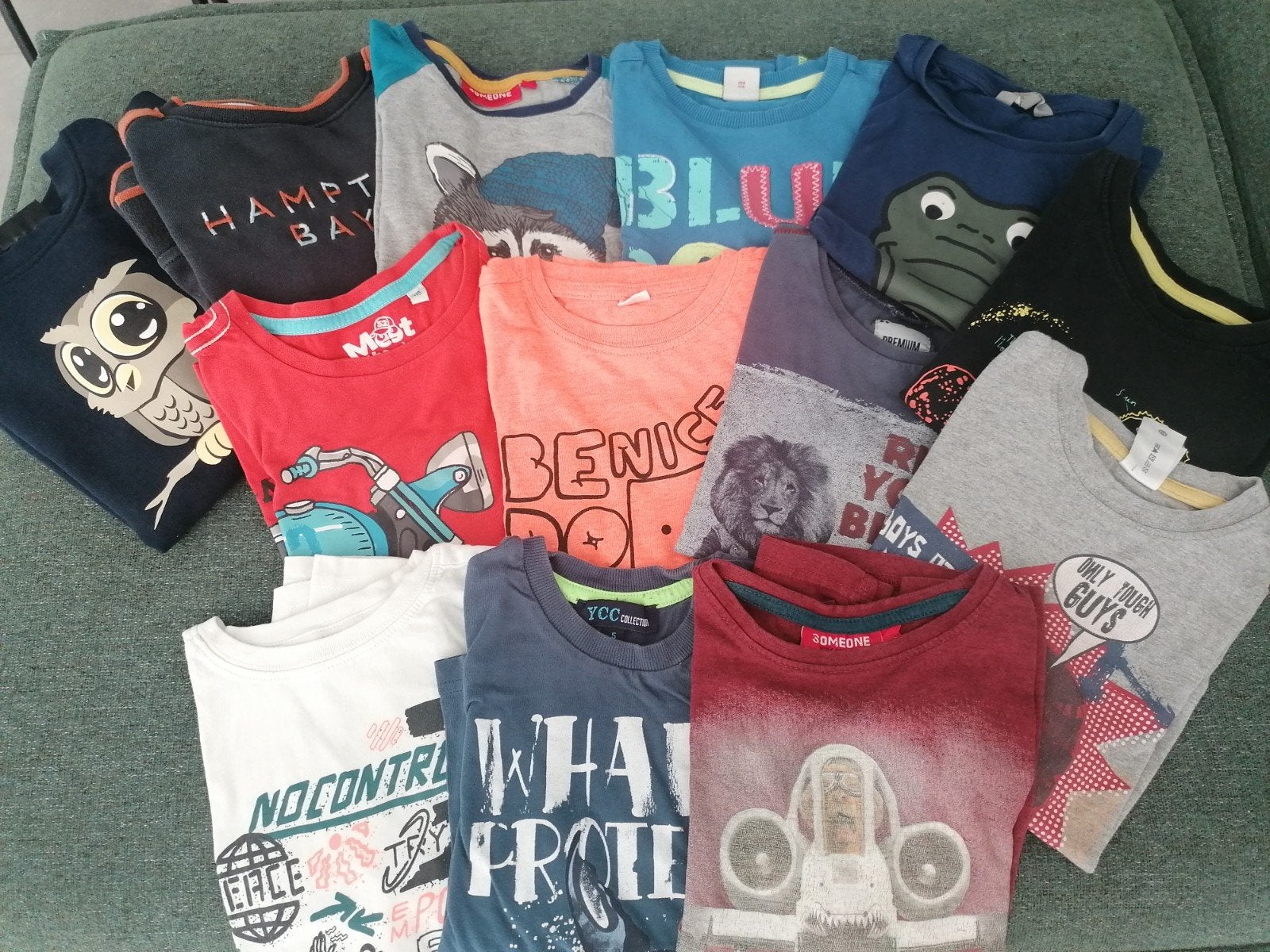 Pakket jongen maat 116 longsleeves en truien, Ophalen of Verzenden, Gebruikt, Jongen, Shirt of Longsleeve