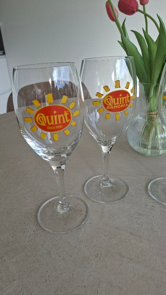4 Quint sangria glazen. Inhoud/glas 500ml. 3€/stuk, Verzamelen, Ophalen, Zo goed als nieuw, Overige typen
