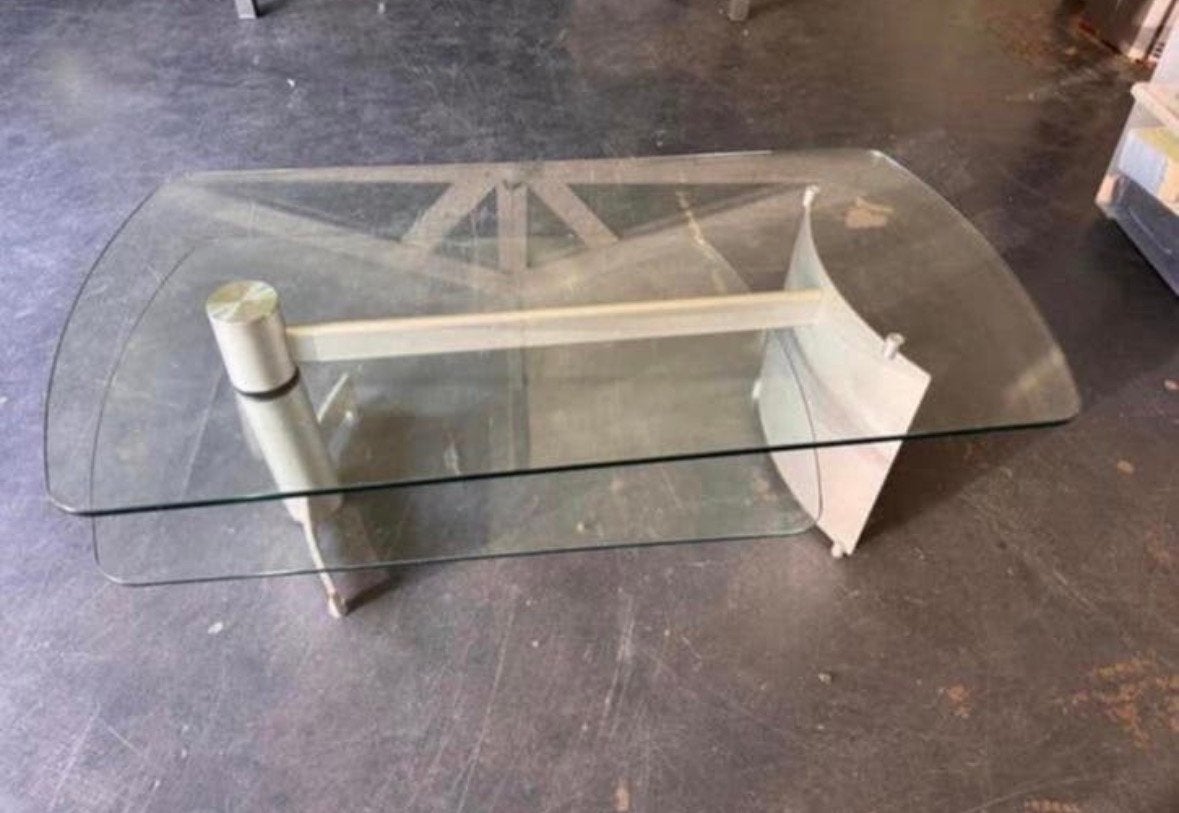 Glazen salontafel, Ophalen, Zo goed als nieuw