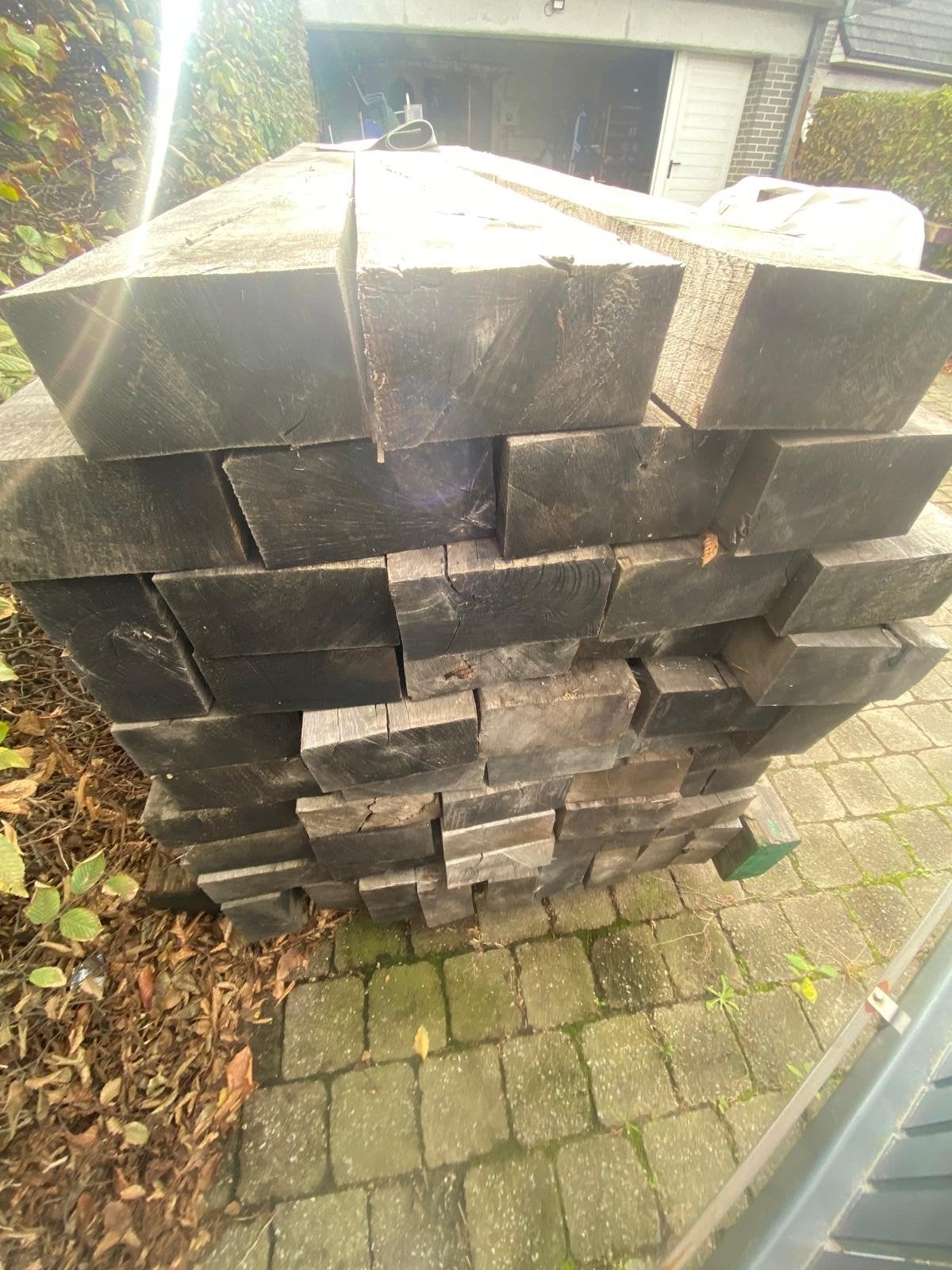 vol eiken balken, Doe-het-zelf en Bouw, Ophalen