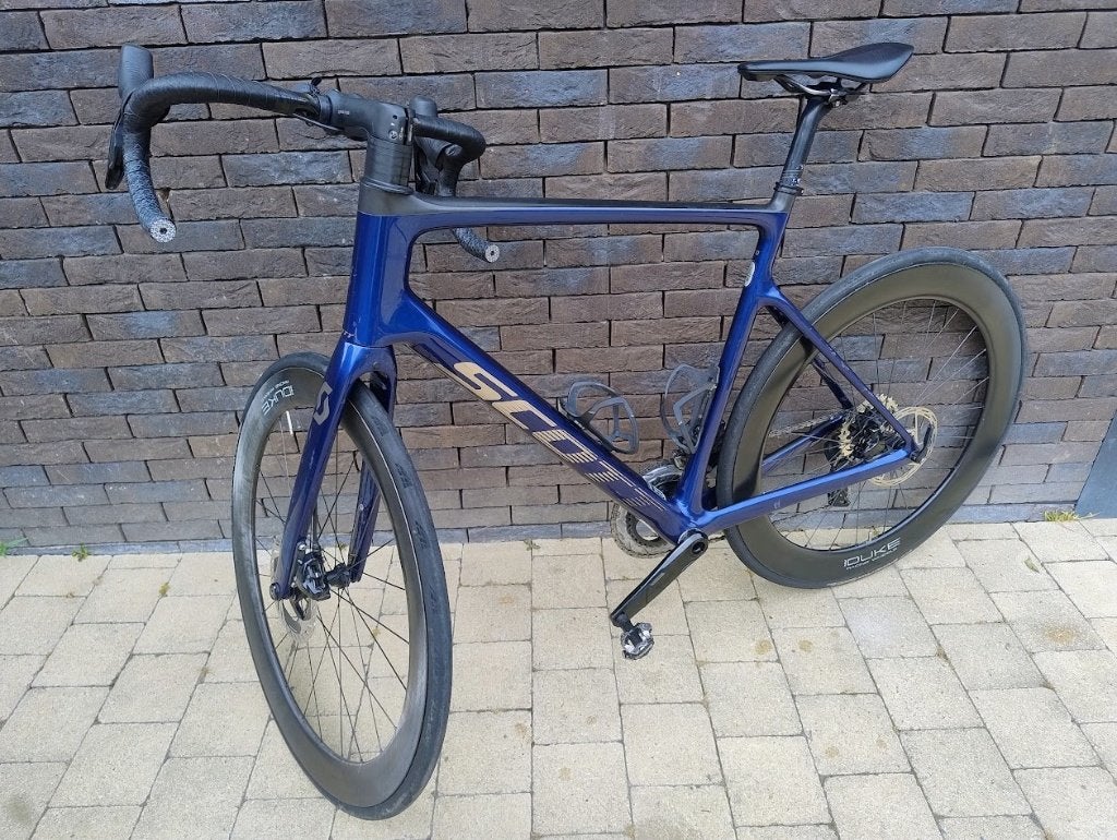 Scott koersfiets, Carbon, 10 tot 15 versnellingen, Zo goed als nieuw, Schijfrem