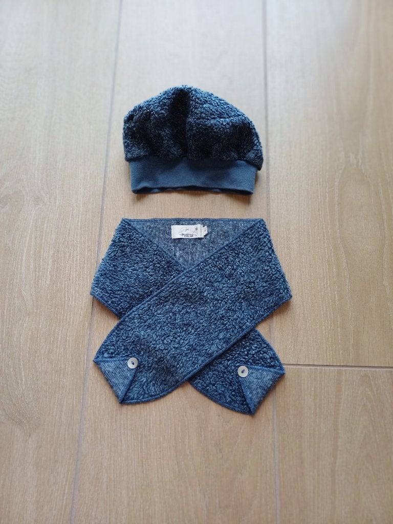 Set sjaal & muts maat 1-2 jaar Petit toi, Kinderen en Baby's, Babykleding | Mutsen, Sjaals en Wanten, Gebruikt, Ophalen of Verzenden