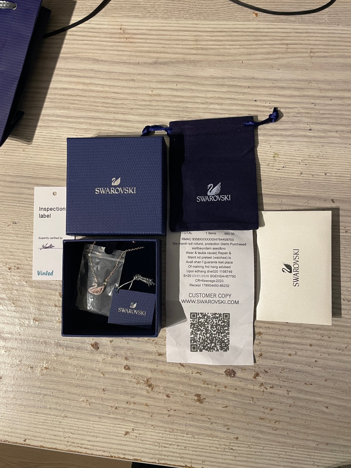 Swarovski ketting, Ophalen, Zo goed als nieuw