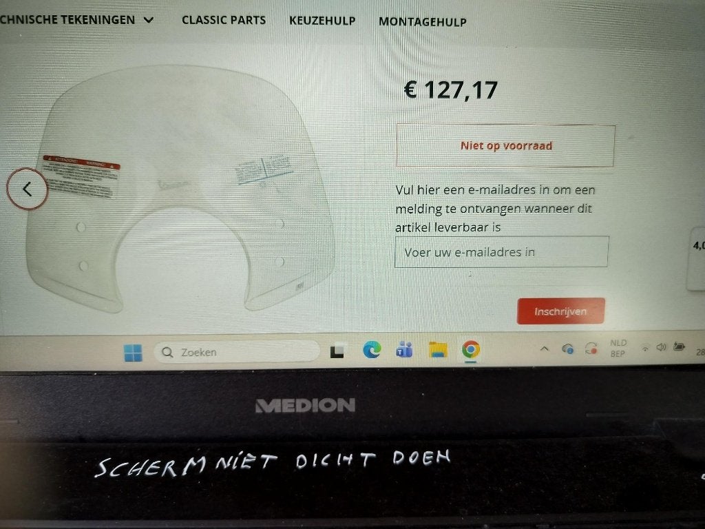 vespa scherm, Motoren, Motoren | Piaggio, Particulier, Nieuw, Scooter