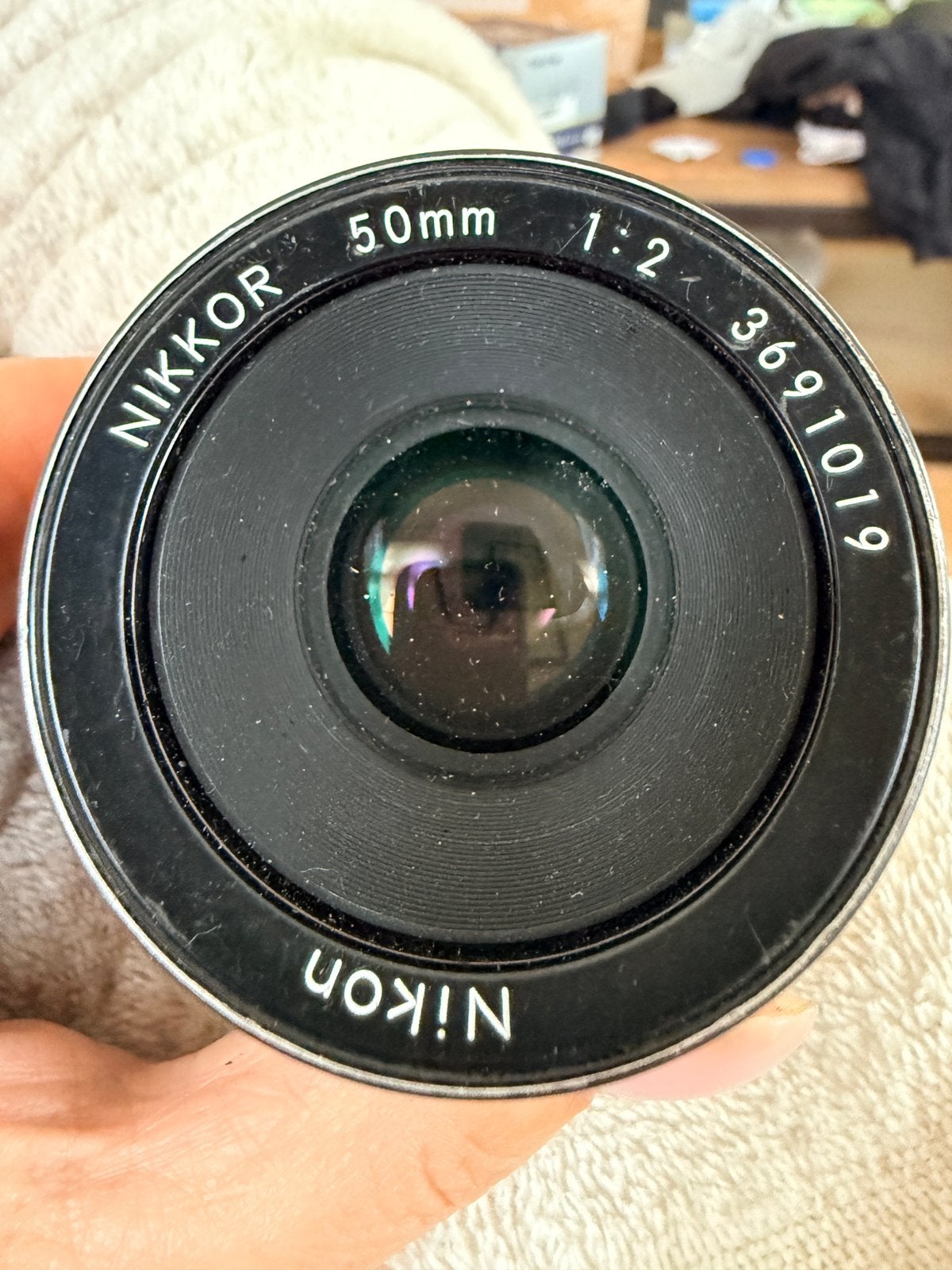 Nikon Nikkor 50mm f/2 AI Lens Vintage SLR Prime F Mount, Gebruikt, Verzenden, Nikon, Handmatige focus
