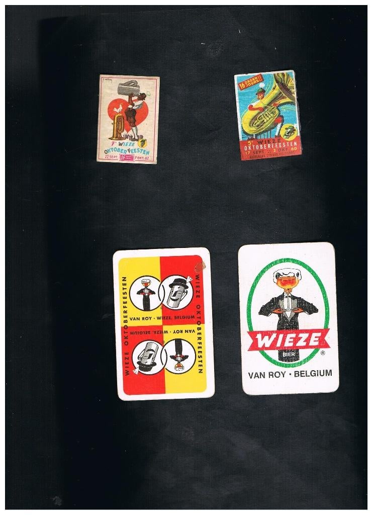 WIEZE OUDE ETIKETTEN/SPEELKAARTEN, Verzamelen, Verzenden, Zo goed als nieuw, Luciferdoosjes of -merken
