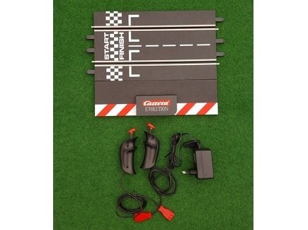 Carrera evolution: Startbaanstuk + 2 regelaars + transfo, Kinderen en Baby's, Speelgoed | Racebanen, Racebaan, Carrera, Ophalen of Verzenden