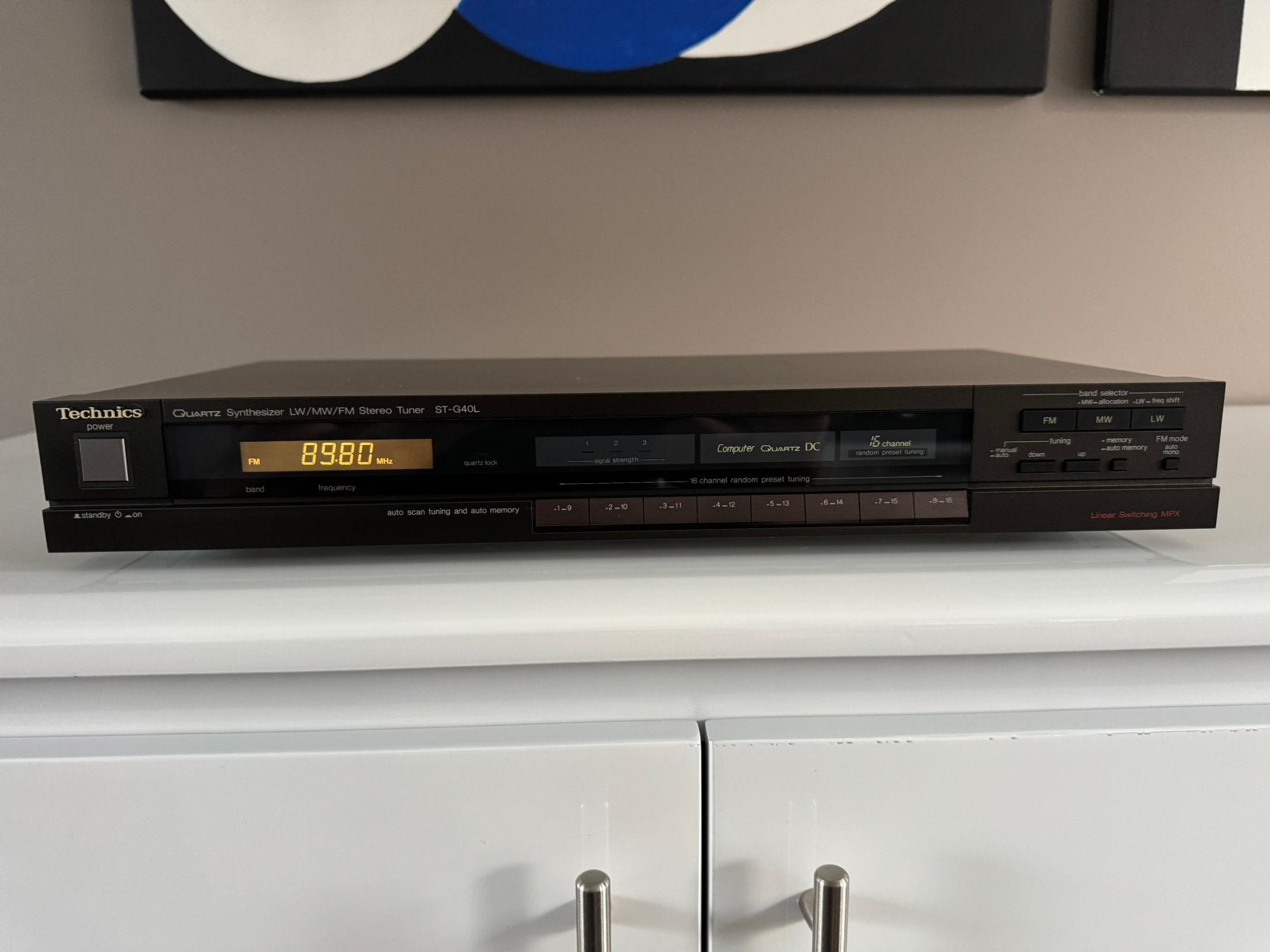 TECHNICS ST-G40L Tuner Radio, TV, Hi-fi & Vidéo, Enlèvement, Comme neuf