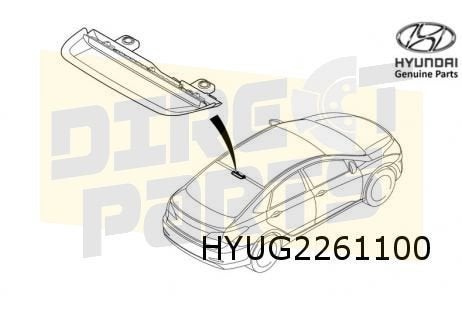 Hyundai i40 (8/11-5/15-) derde remlicht (LED) Origineel! 927, Auto-onderdelen, -, Verzenden, -, Nieuw