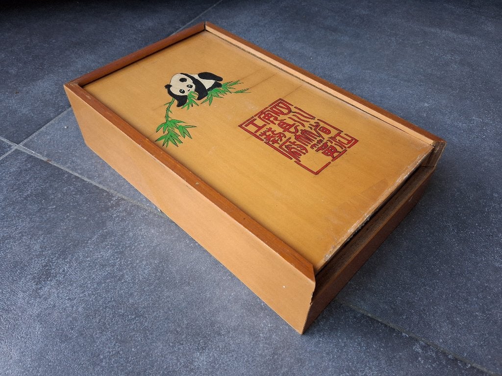vintage chinese mahjong set, Ophalen of Verzenden, Gebruikt, Overige typen