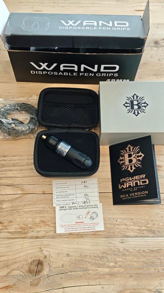 Tattoo machine Bishop power wand shader als nieuw, Handtassen en Accessoires, Uiterlijk | Cosmetica en Make-up, Nieuw, Ophalen of Verzenden