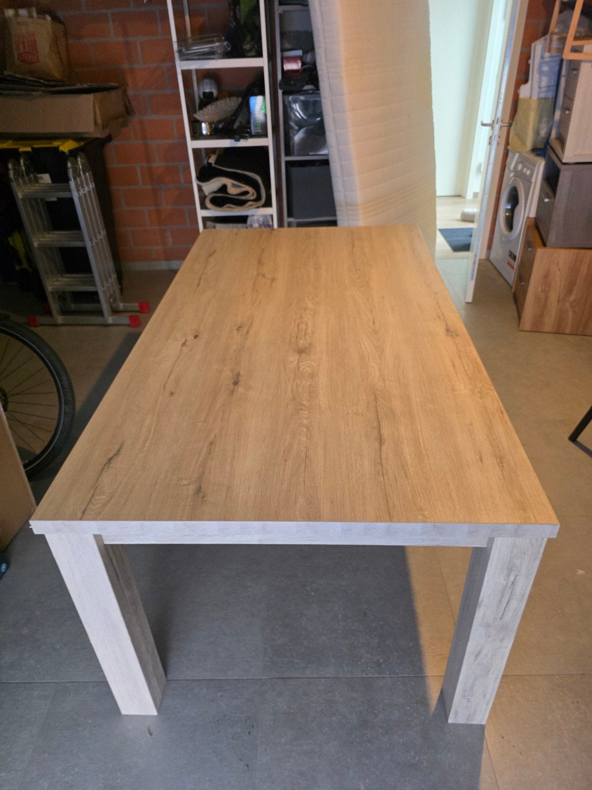 prachtig licht bruin eettafel, Huis en Inrichting, Ophalen