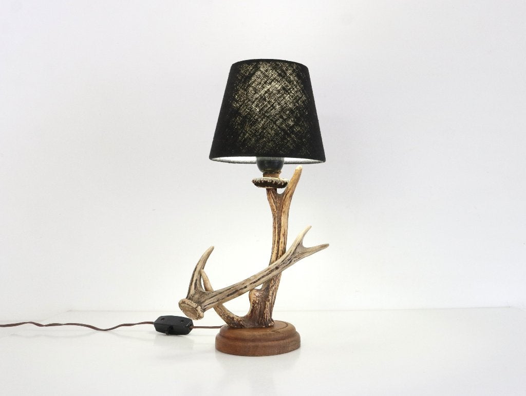Vintage Deer lamp - Dieren gewei, Ophalen of Verzenden