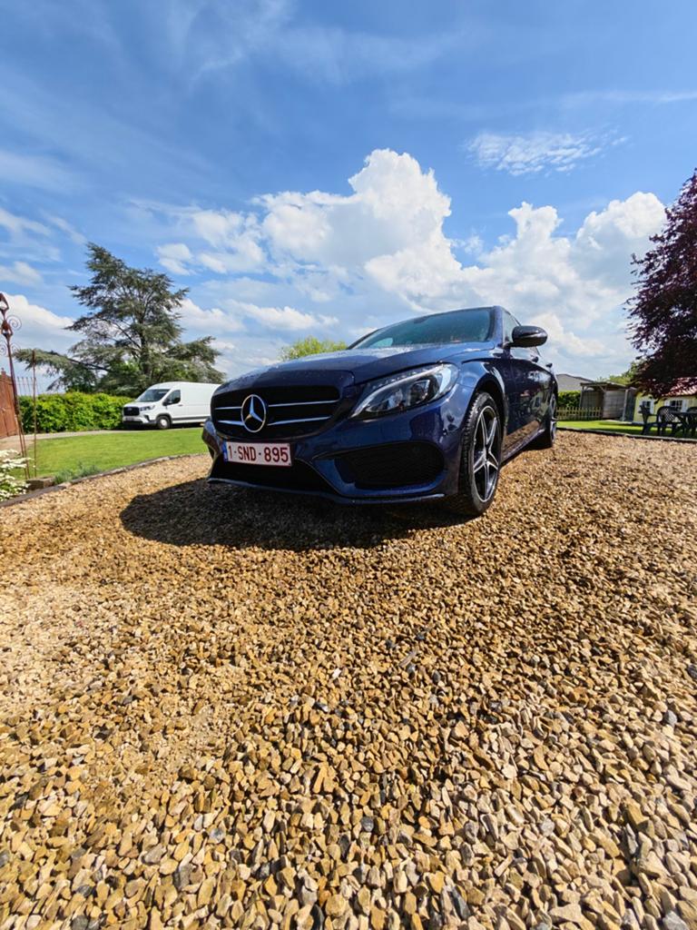 Mercedes C200 AMG Line – Mai 2017 – 39 000 km réels, Auto's, Mercedes-Benz, Particulier, Lederen bekleding, Open dak, Automaat