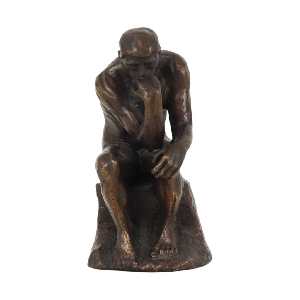 Naar Auguste Rodin Le Penseur De Denker Reproductie In Brons, Enlèvement ou Envoi, Utilisé, Humain