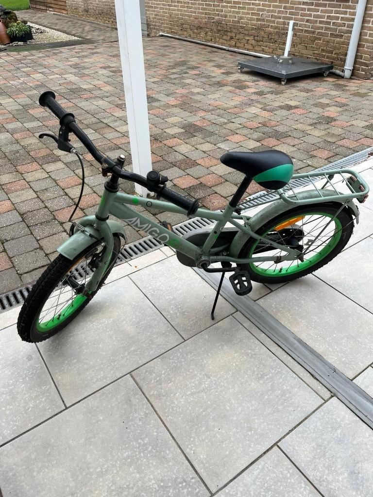 Groene kinderfiets (18"), Ophalen, 18 inch