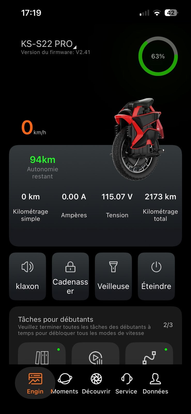 Kingsong S22 Pro+, Ophalen, Elektrisch, Zo goed als nieuw, Velgrem