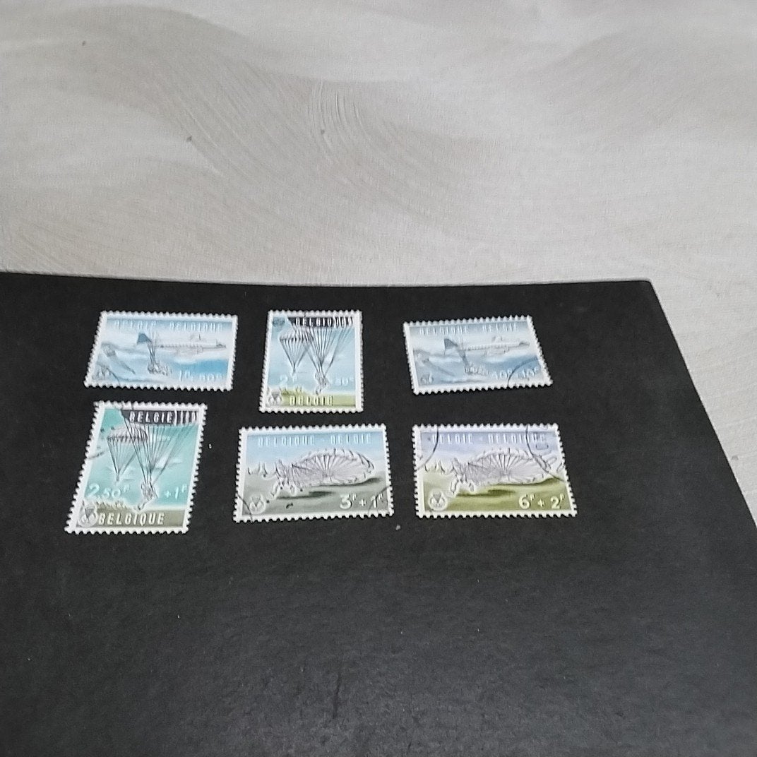 BELGIQUE 1133/1138 timbrée avec cote 13,50€, Enlèvement ou Envoi, Oblitéré