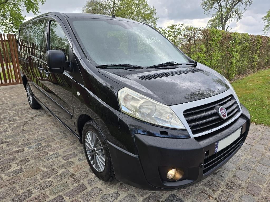 Fiat Scudo 2.0 JTD Multijet lichte vr. / 117.529 km / 6 ztpl, Auto's, Euro 5, Stof, Zwart, 4 cilinders