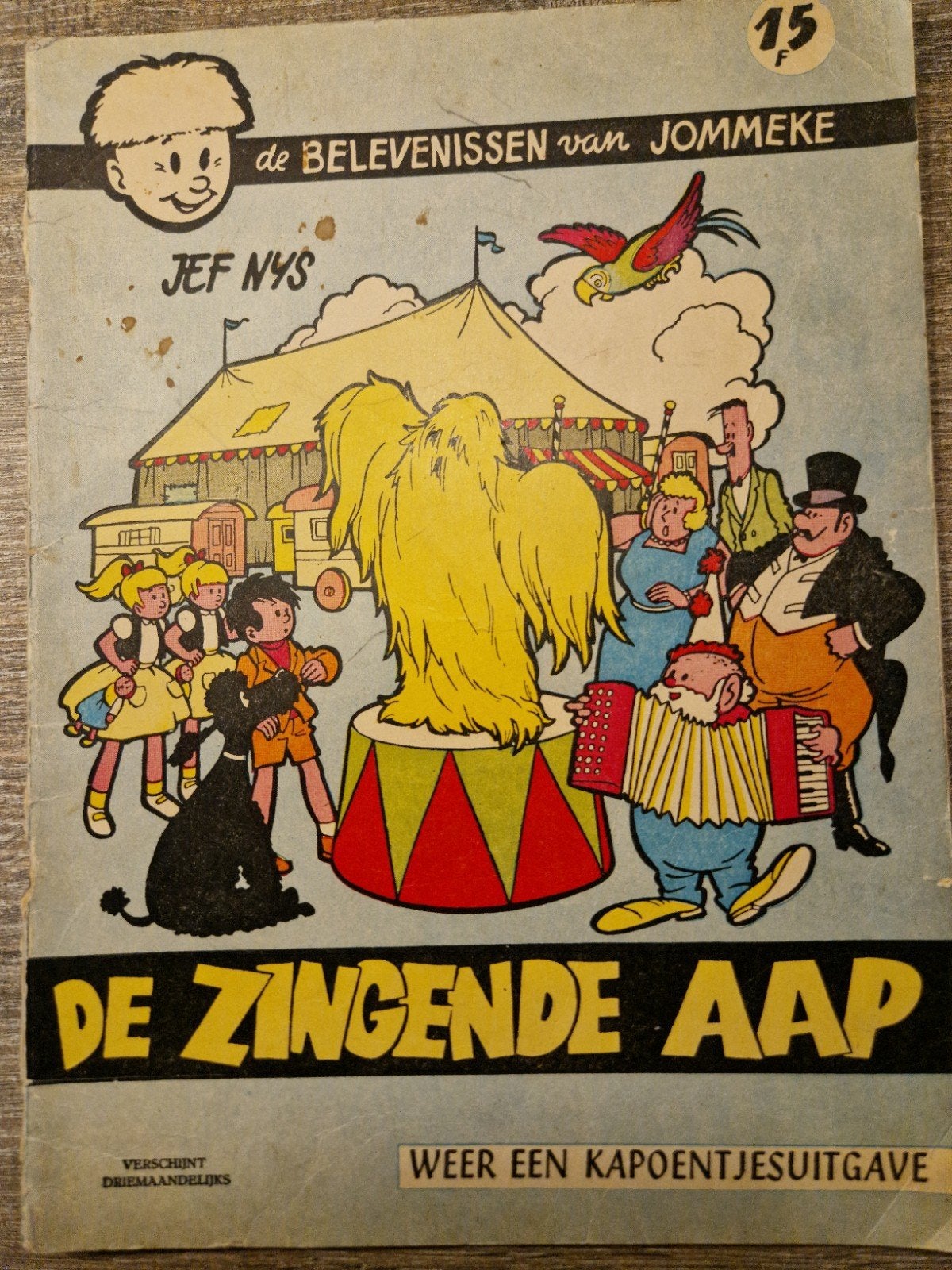De belevenissen van Jommeke nr. 2 – De Zingende Aap, Enlèvement ou Envoi