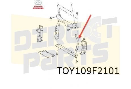 Toyota Aygo X (3/22-) frontplaat Links verticaal Origineel!, -, -, Nieuw, Toyota