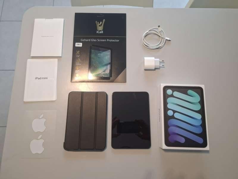 Ipad mini 6 met toebehoren, Informatique & Logiciels, Apple iPad Tablettes, Comme neuf, Enlèvement, 64 GB, Wi-Fi