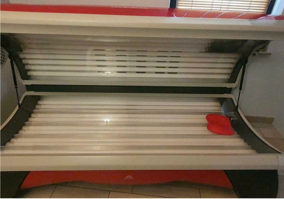 Chaise longue Onyx Hapro, Enlèvement, Comme neuf, Solarium visage, 10 à 15 lampes
