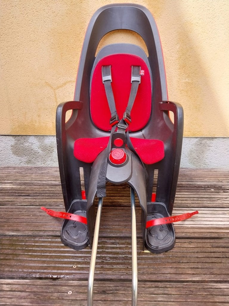 Hamax Caress, Vélos & Vélomoteurs, Accessoires vélo | Sièges de vélo, Comme neuf, Siège arrière, 15 à 25 kg, Repose-pieds, Enlèvement