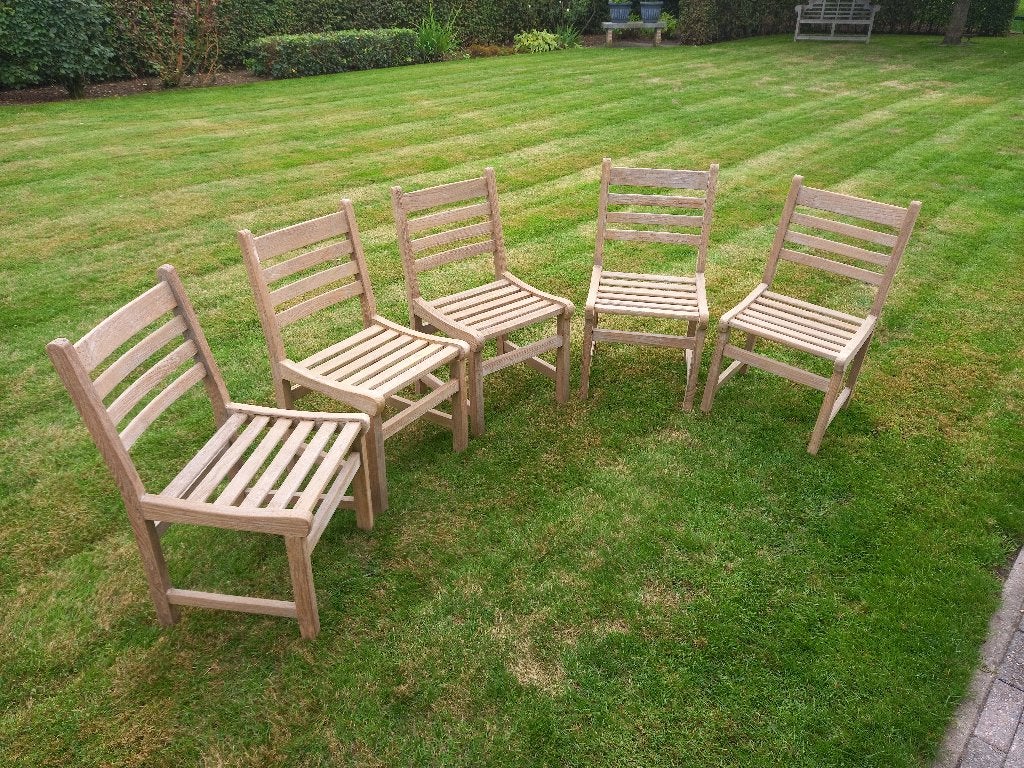 Teak tuinstoelen, Ophalen, Zo goed als nieuw, Teakhout