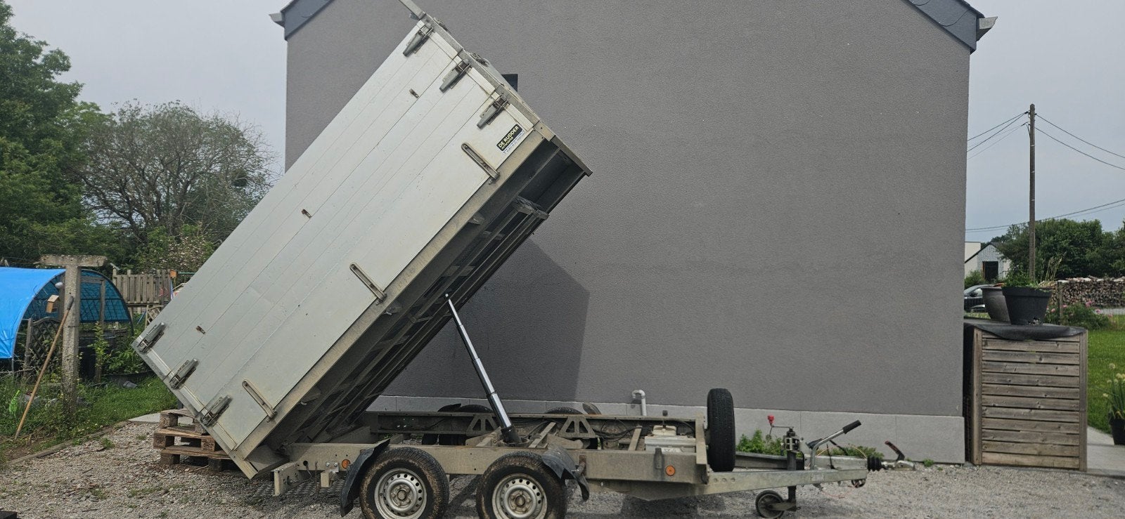 Remorque basculante, 2700kg, Auto diversen, Aanhangers en Bagagewagens