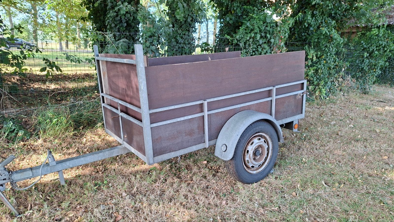 Te koop aanhangwagen enkelas., Ophalen, Gebruikt