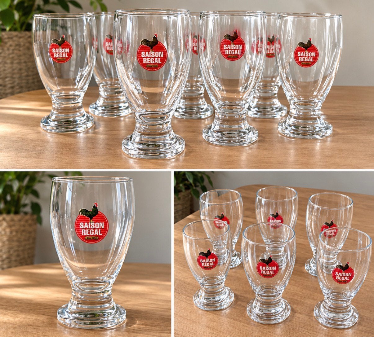 10 verres Saison Regal vintage brasserie Dupont, Collections, Enlèvement ou Envoi, Comme neuf