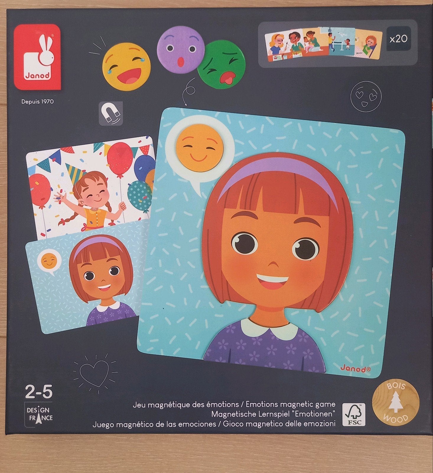 JANOD Magnetisch Emotiespel 2-5 jaar oud als nieuw, Ophalen of Verzenden