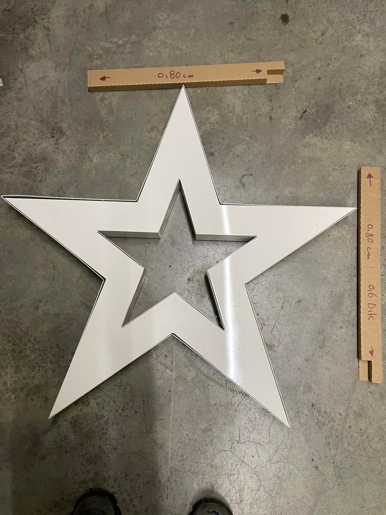 Decoratie ster 12 stuks, Ophalen of Verzenden, Zo goed als nieuw